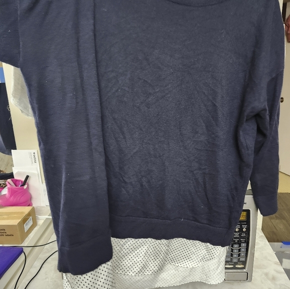 Ann Taylor Navy Blue Women's Top - Picture 5 of 5